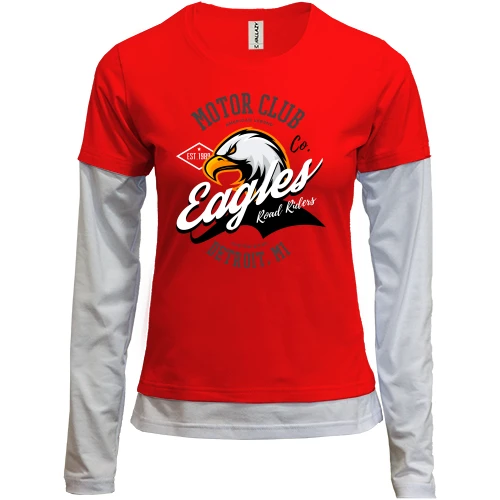 Женский лонгслив Комби Eagles Real Riders