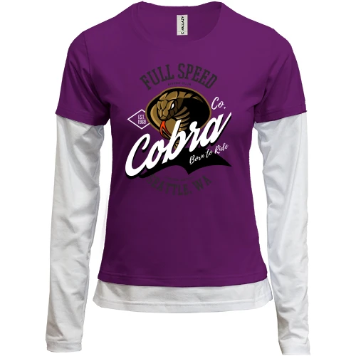 Женский лонгслив Комби Cobra Born to Ride