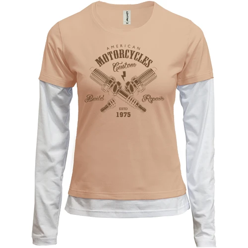 Жіночий лонгслів Комбі American Motorcycles 1975