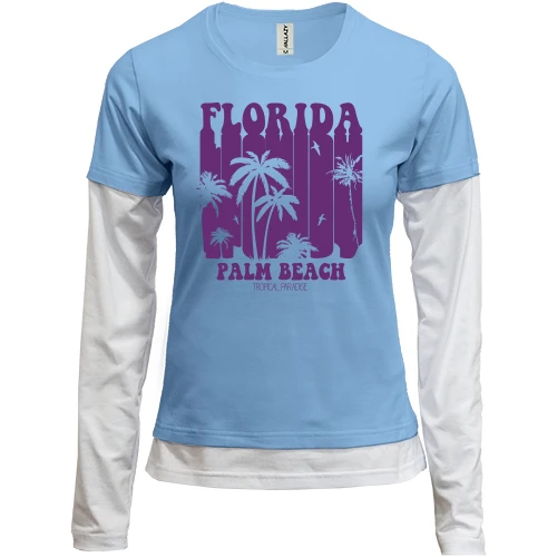 Женский лонгслив Комби Florida Palm Beach