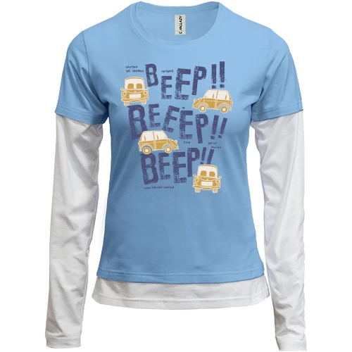 Женский лонгслив Комби Beeeep!