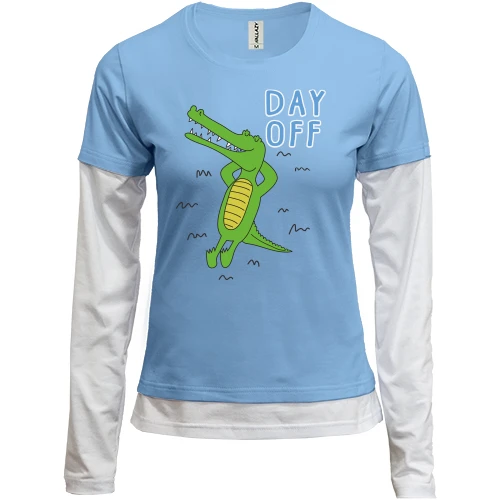 Женский лонгслив Комби DAY OFF