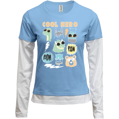 Женский лонгслив Комби COOL HERO