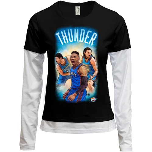 Женский лонгслив Комби THUNDER