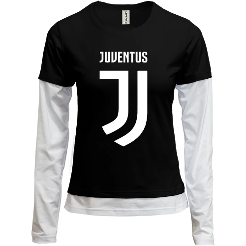 Жіночий лонгслів Комбі, Чорний, JUVENTUS