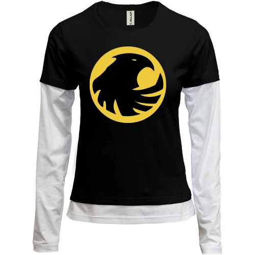 Женский лонгслив Комби Birds of Prey emblem