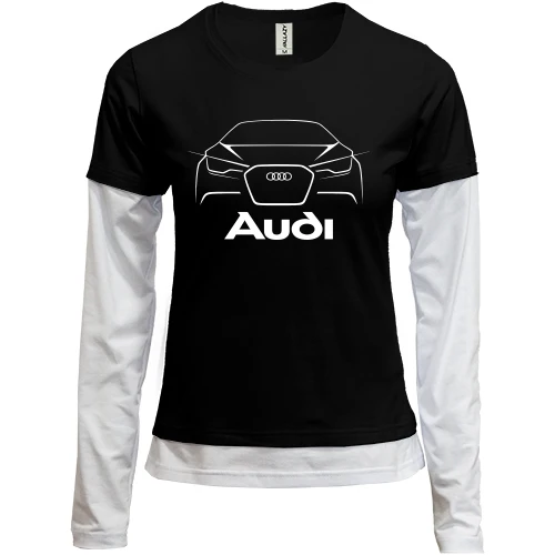 Женский лонгслив Комби Audi (силуэт)