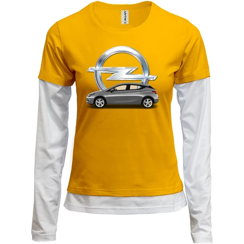 Женский лонгслив Комби Opel car
