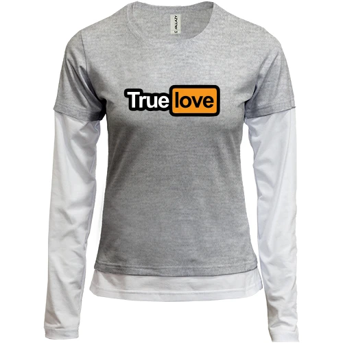 Женский лонгслив Комби TrueLove