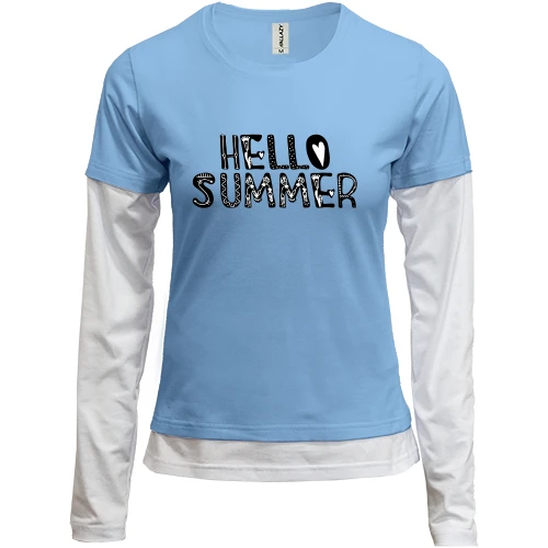 Женский лонгслив Комби HELLO SUMMER