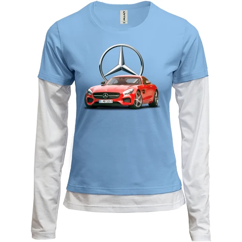 Женский лонгслив Комби Mercedes AMG GT