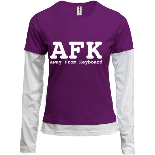 Женский лонгслив Комби AFK Away From Keyboard.