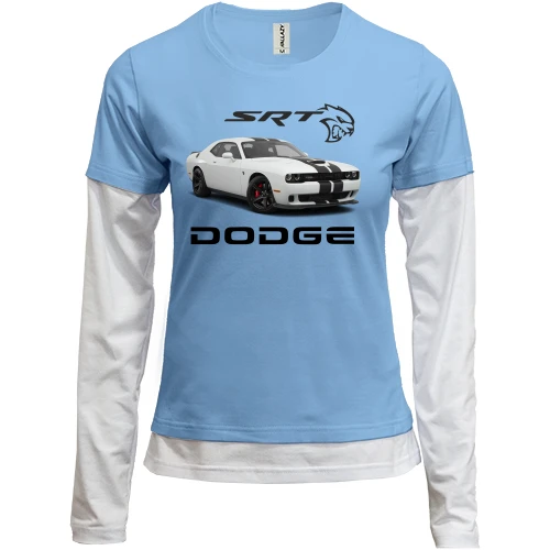 Женский лонгслив Комби Dodge challenger srt