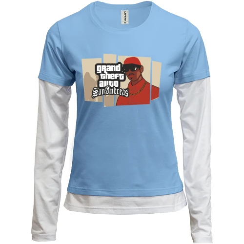 Женский лонгслив Комби Grand Theft Auto San Andreas