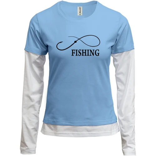 Женский лонгслив Комби Fishing infinity