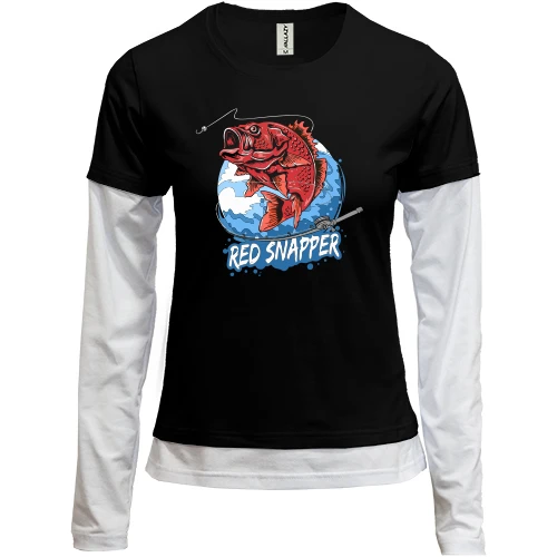 Женский лонгслив Комби Red Snapper