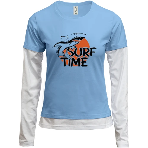 Женский лонгслив Комби SURF TIME