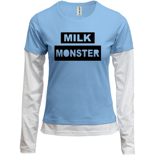 Женский лонгслив Комби Milk Monster