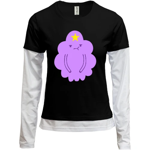 Женский лонгслив Комби Lumpy Space Princess