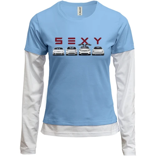 Жіночий лонгслів Комбі Tesla Sexy