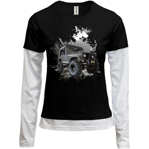 Женский лонгслив Комби Jeep Wrangler