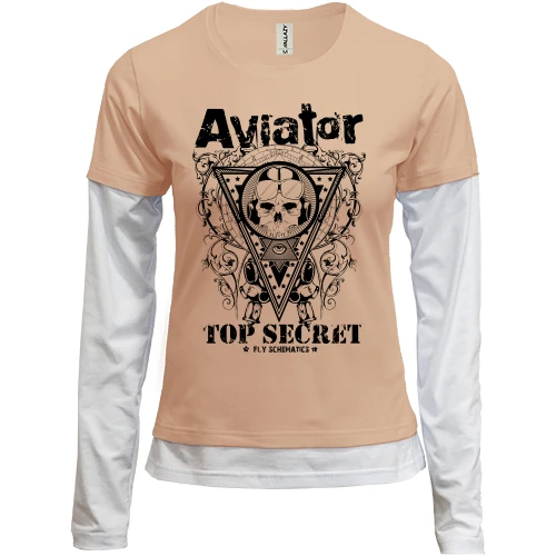 Женский лонгслив Комби Aviator TOP Secret