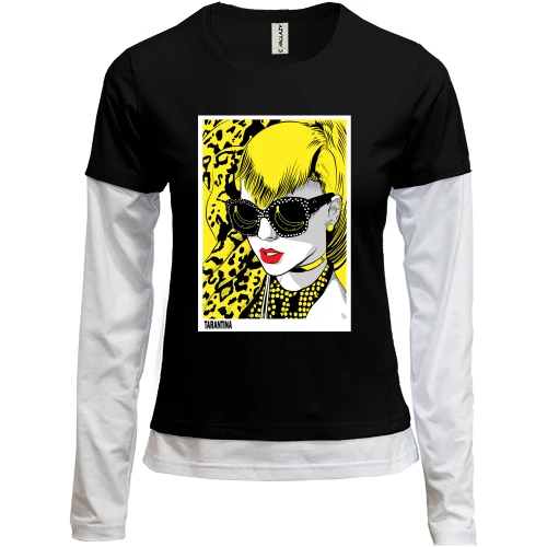 Женский лонгслив Комби Tarantina yellow