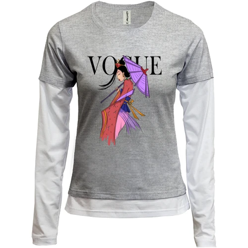 Женский лонгслив Комби VOGUE Mulan
