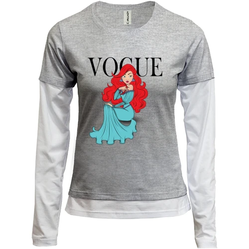 Женский лонгслив Комби VOGUE Ariel