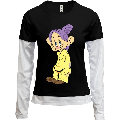 Женский лонгслив Комби Dopey art