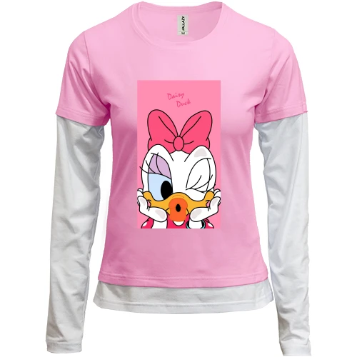 Женский лонгслив Комби Daisy Duck baby.