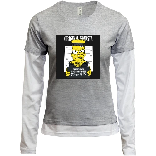 Женский лонгслив Комби Bart original gangssta