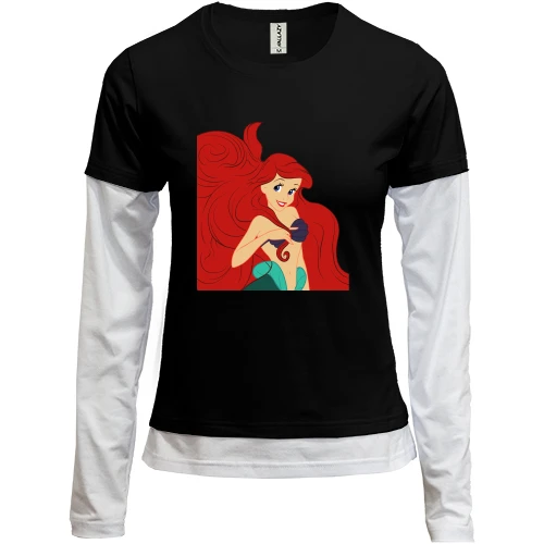 Женский лонгслив Комби Ariel hair