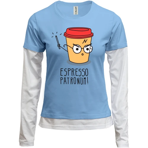 Женский лонгслив Комби Espresso Patronum
