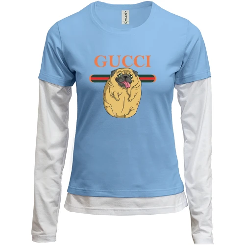 Женский лонгслив Комби Brend dog.