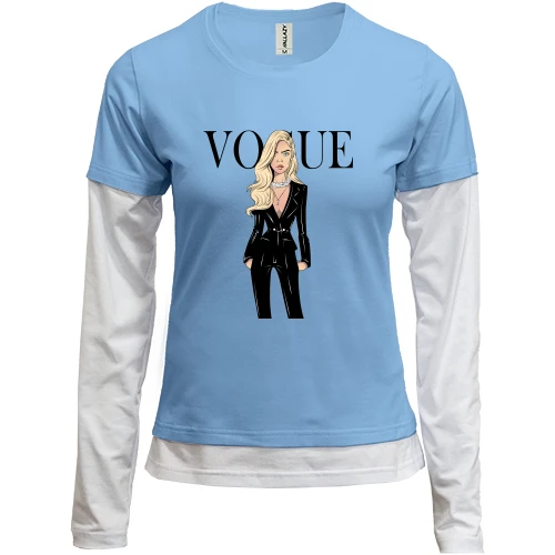 Женский лонгслив Комби VOGUE Cara Delevingne.