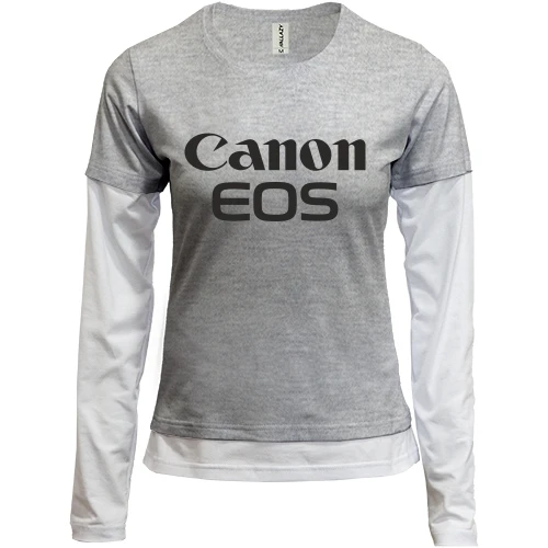 Женский лонгслив Комби Canon EOS