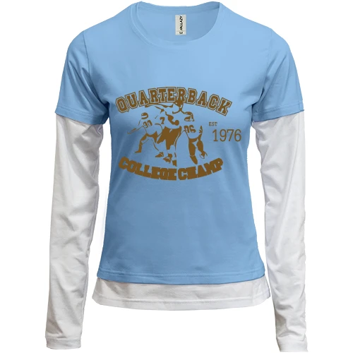 Женский лонгслив Комби College champ