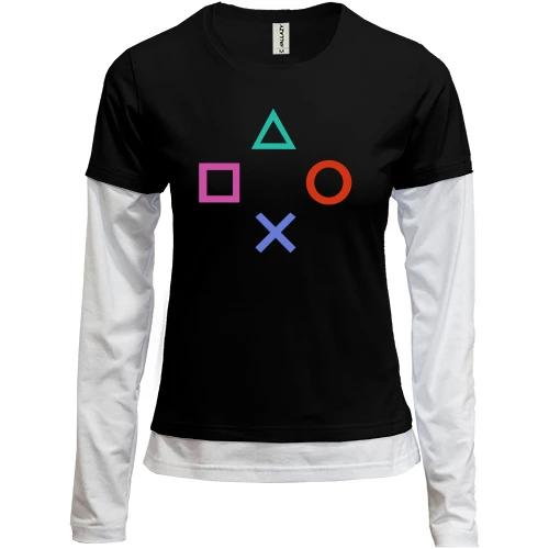 Женский лонгслив Комби Sony Playstation 3