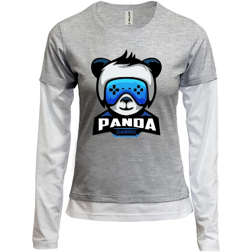 Женский лонгслив Комби Panda gaming