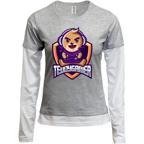 Женский лонгслив Комби Teddygamer