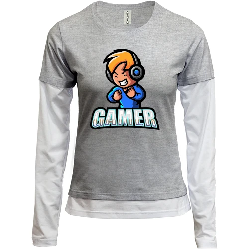 Женский лонгслив Комби Gamer.