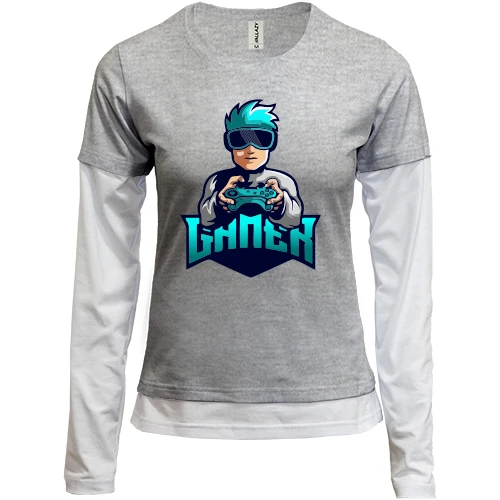 Женский лонгслив Комби Gamer