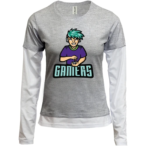 Женский лонгслив Комби Gamers
