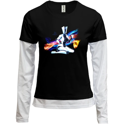 Женский лонгслив Комби Sony Playstation girl