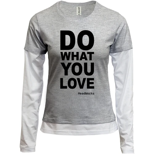 Женский лонгслив Комби Do what you love