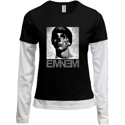 Жіночий лонгслів Комбі EMINEM skull