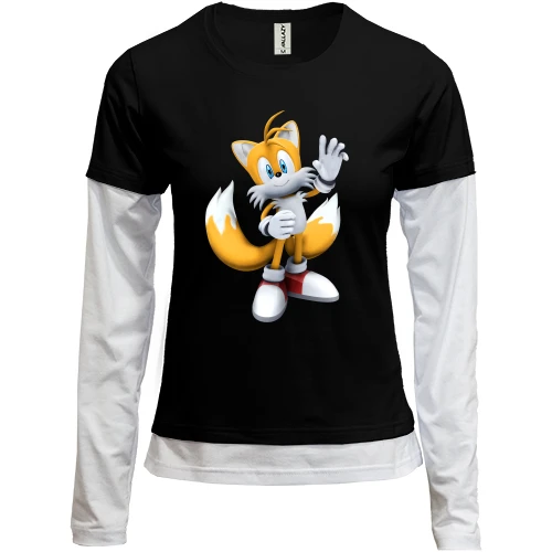 Жіночий лонгслів Комбі Tails (Sonic)