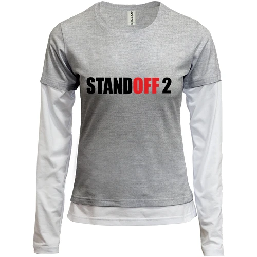 Женский лонгслив Комби Standoff 2 лого