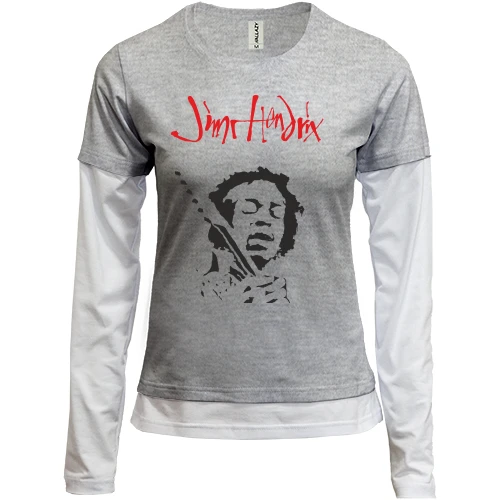 Женский лонгслив Комби Jimi Hendrix